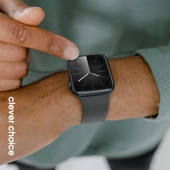 Actual product image Crong Liquid - Apple Watch Armband 42/44/45/49 mm (Graphit) (49 mm, Liquid silicone)