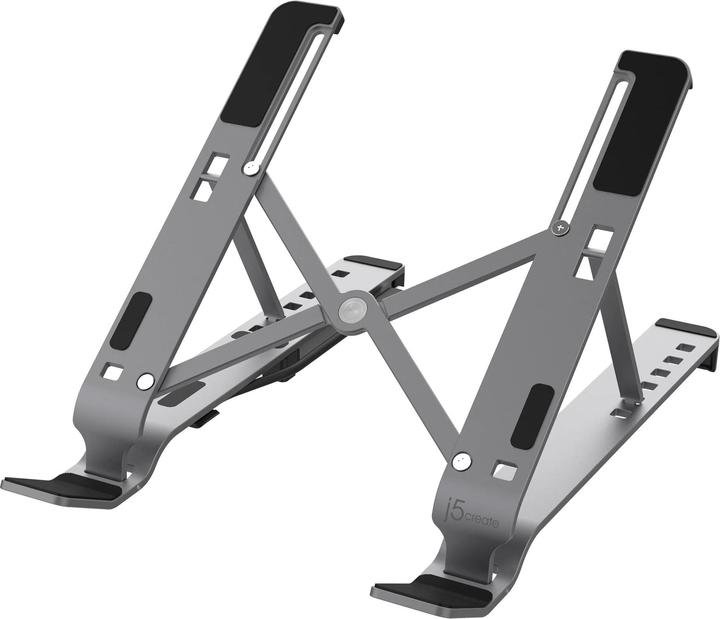 Image du produit j5Create JTS223-N Laptop Stand with USB™ 4-Port Hub, Wired, USB 3.2 Gen 1 (3.1 Gen 1) Type-C, Grey (USB-C, 1 Ports)