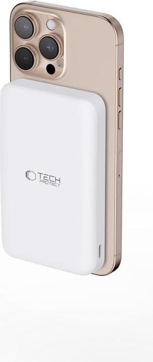 Productafbeelding Tech-Protect Powerbank PB24 LIFEMAG QI2 MAGSAFE POWER BANK 10000MAH Wit (15 W)