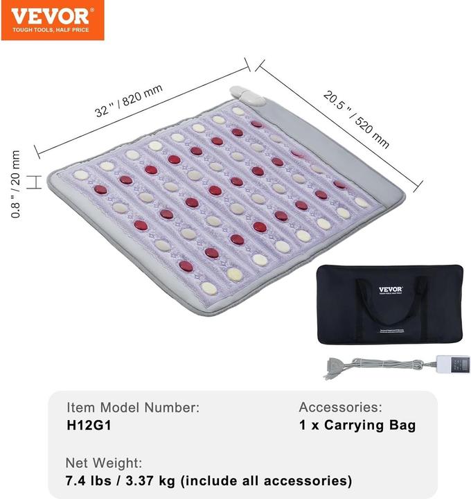Produktbild Vevor Infrarot-Heizkissen (82 x 52 cm)