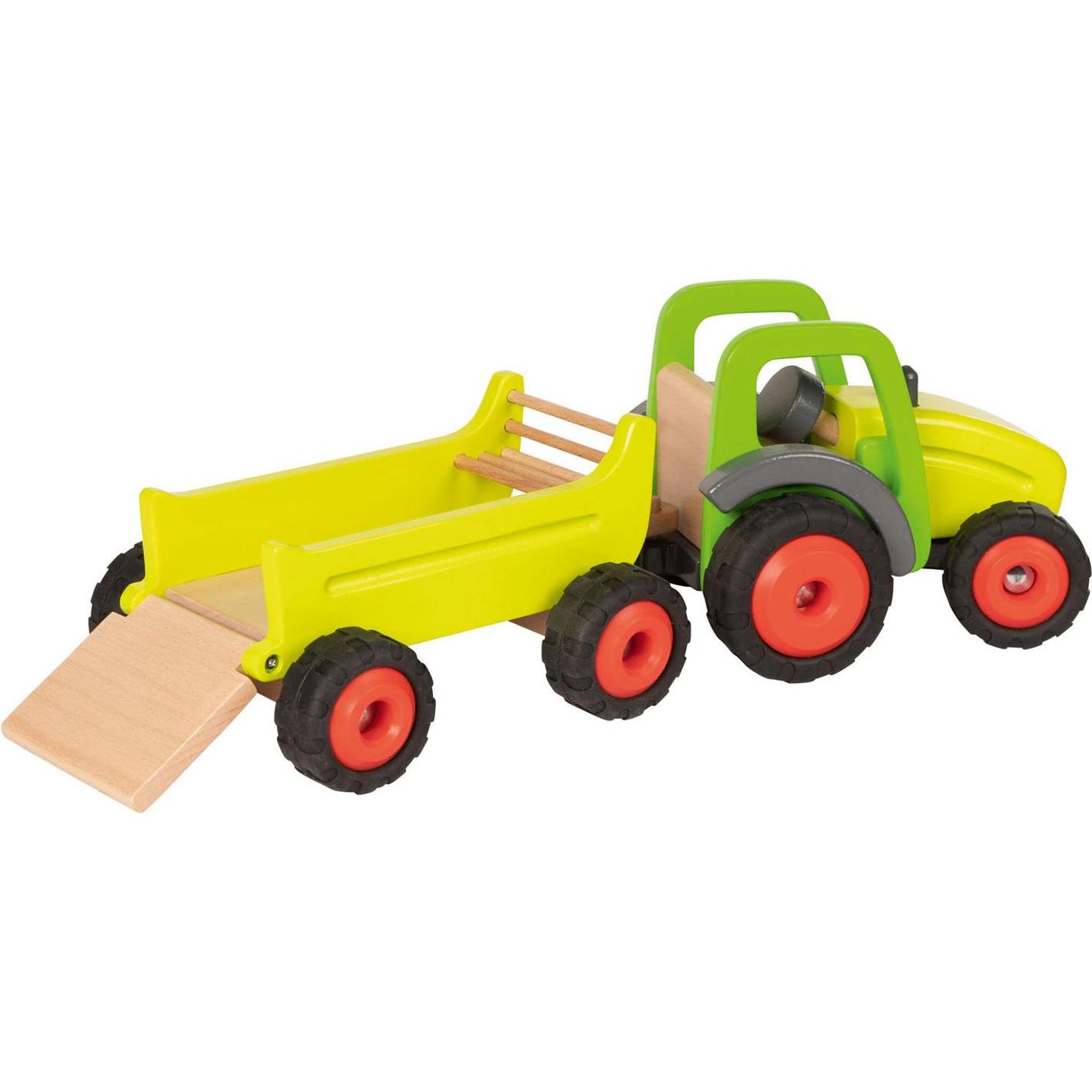 Goki Holztraktor mit Anhänger