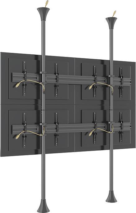 Actual product image Multibrackets Displayhalterung, 65 Zoll, Schwarz, Stahl und (Mounting- / Adapterplates)