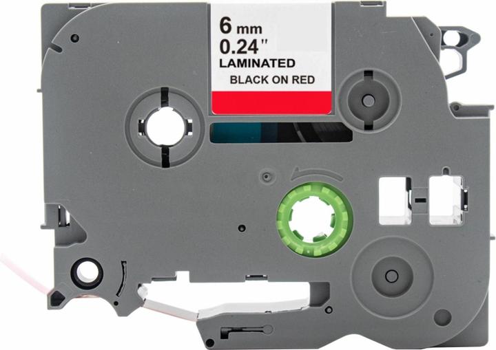 Image du produit Hermex Alternatives Etikettenband zu Brother TZe-411 Beschriftungsband (0.60 cm, Noir, Rouge)