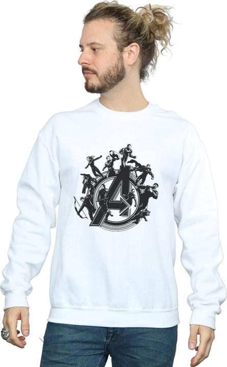 Actual product image Mens Avengers Endgame Hero Circle Cotton Sweatshirt (L)