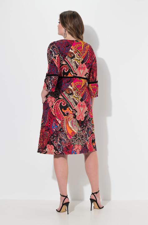 Produktbild Miamoda Kleid, Patch-Muster, Samtbänder (44)