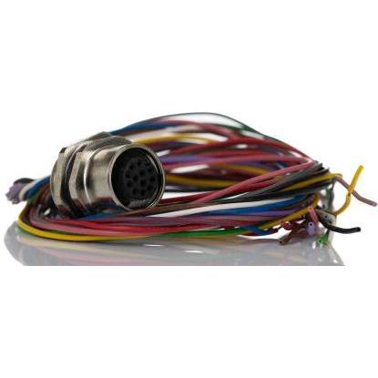 Rs Pro konfektioniertes Sensorkabel 12-adrig, Buch, Elektronikkabel + Stecker