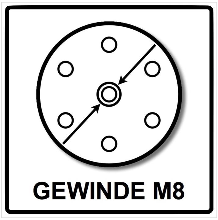 Actual product image Makita 2x sanding disc soft for random orbital sander / grinder 150 mm M8 ( 196684-1 ) (Soft)