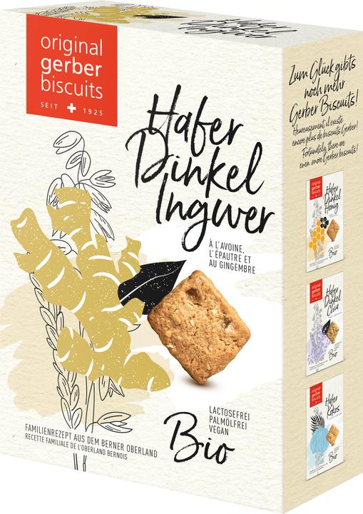 Immagine prodotto Gerber Biscuits Biscotti di farro all'avena e zenzero biologici (160 g)