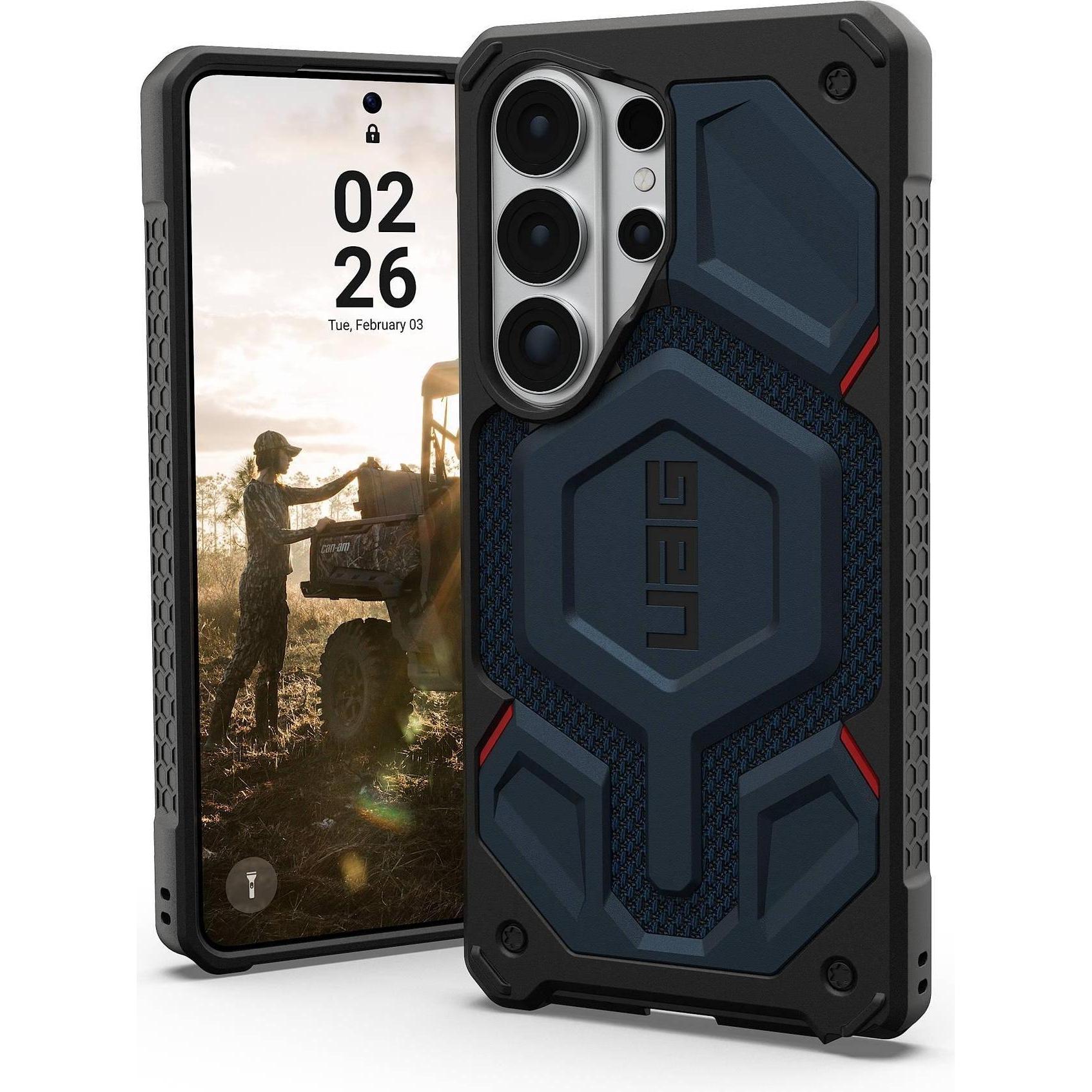 UAG - Monarch Pro MagSafe - Samsung Galaxy S26 Ultra - Kevlar Mallard (Samsung Galaxy S26 Ultra), Cover smartphone, Blu
