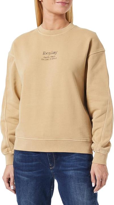 Produktbild Replay Dames W3661 Sweatshirt, 145 Sahara Sand, S (S)