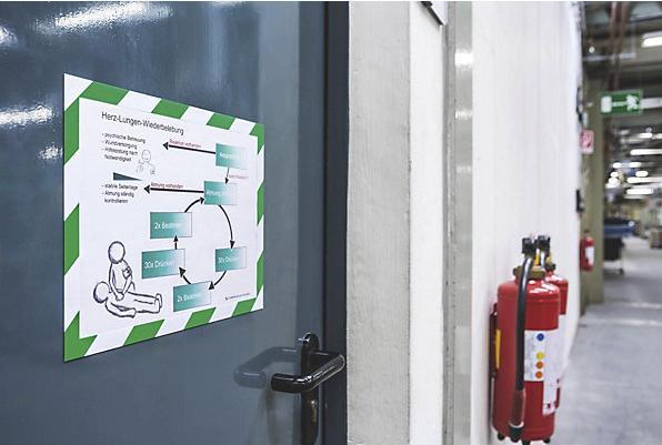 Produktbild Durable MAGNETRAHMEN SECURITY A4 grün/weiss