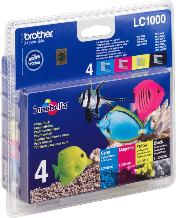 Produktbild Brother LC-1000VALBPDR BK/C/M/Y (BK, C, M, Y)