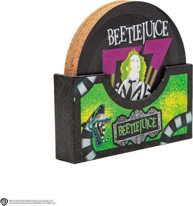Actual product image Cinereplicas Beetlejuice coaster 4-pack (4 x)