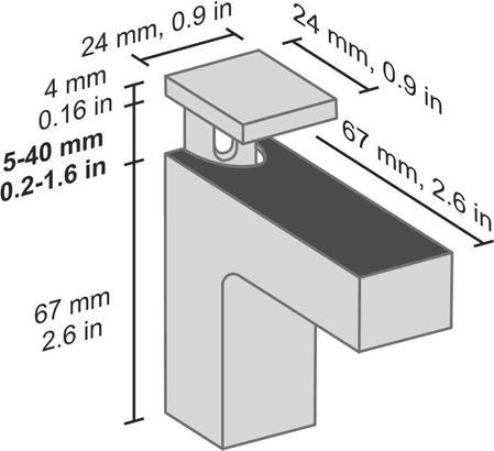 Actual product image Dolle Metal clip set 6-40 mm, 2 pcs.