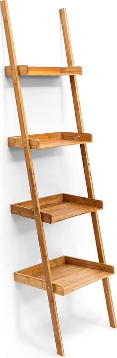 Immagine prodotto Relaxdays Scaffale a scala in bambù a 4 livelli (44 x 37 x 176 cm)