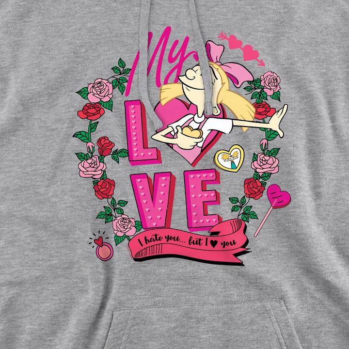 Produktbild Hey Arnold! I Hate You But Love You Kapuzenpullover Valentinstag (S)