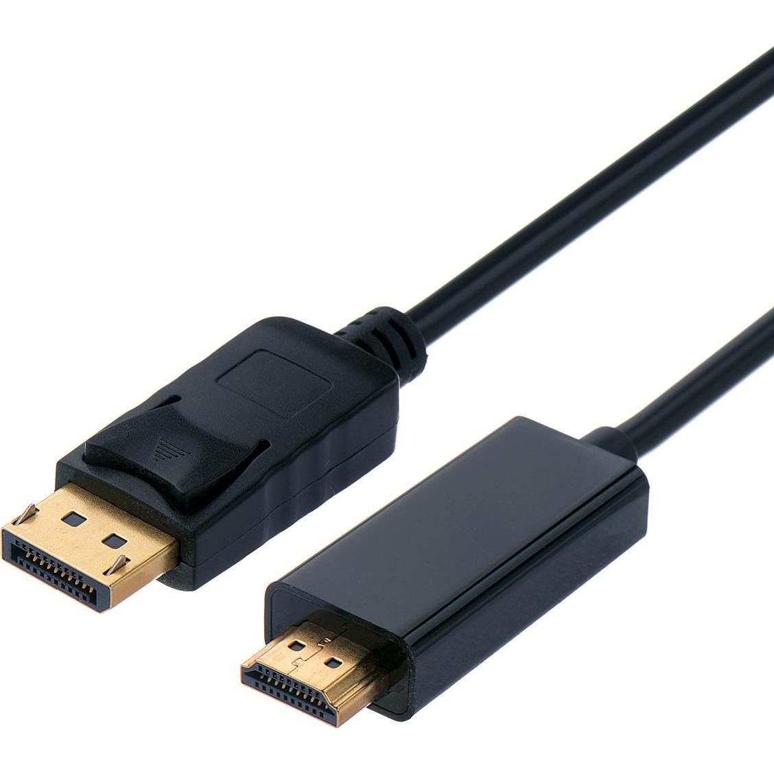 Secomp STANDARD DisplayPort Kabel DP - UHDTV, ST/ST (2 m), Cavo video, Nero