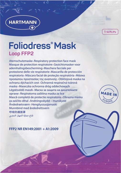Image du produit Foliodress Mask FFP2 Loop blanc (50 pcs) (FFP2, 50 x)