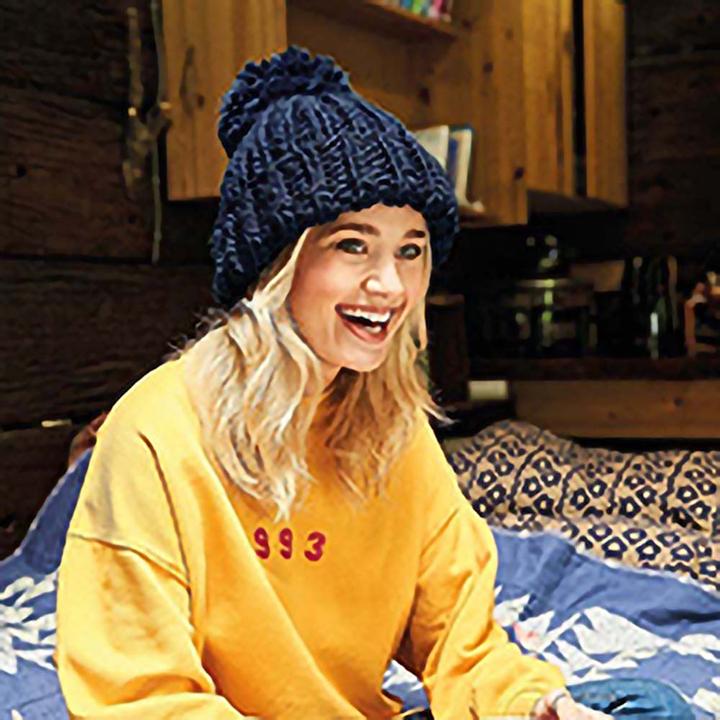 Image du produit Beechfield Bonnet tricoté oversized avec pompon (Taille unique)
