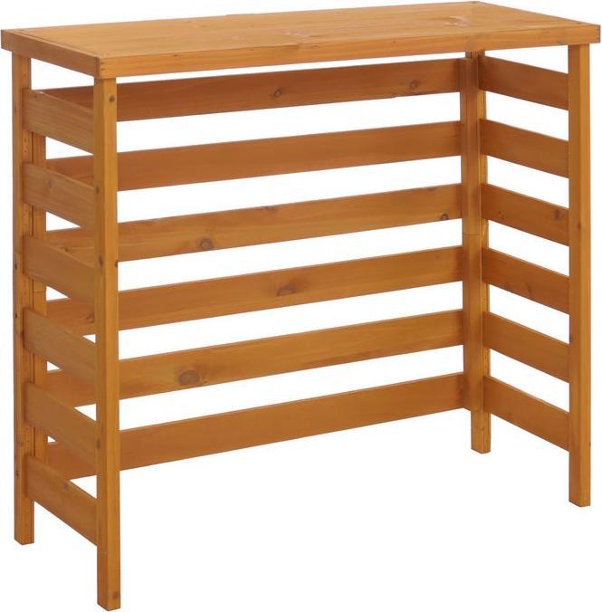 Produktbild Mendler Verkleidung für Klimaanlage/Wärmetauscher Q15, Abdeckung Holz FSC®-zertifiziert 78x84x32cm, natur