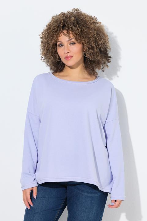 Produktbild Ulla Popken Sweatshirt, Rollkanten, Oversized, Rundhals, Langarm (46, 48)