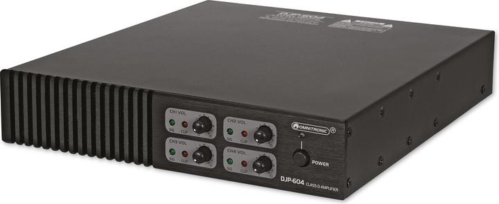 Actual product image Omnitronic DJP-604 4-Channel Class-D Power Amplifier (Amplifier)
