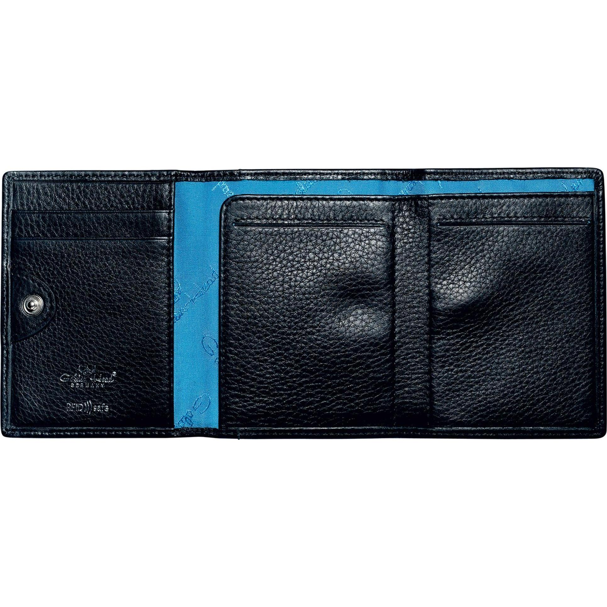 Thumbnail - Golden Head, Herren, Portemonnaie, Capri Geldbörse RFID Schutz Leder 8 cm, Schwarz