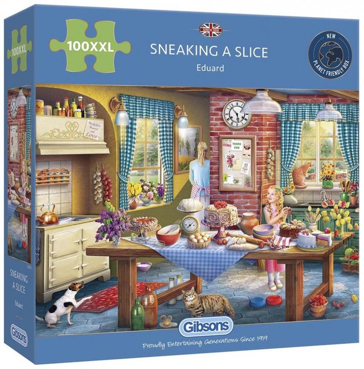 Actual product image Gibsons G2220 Puzzle 100XXLpc. Sneaking a Slice (100 pieces)