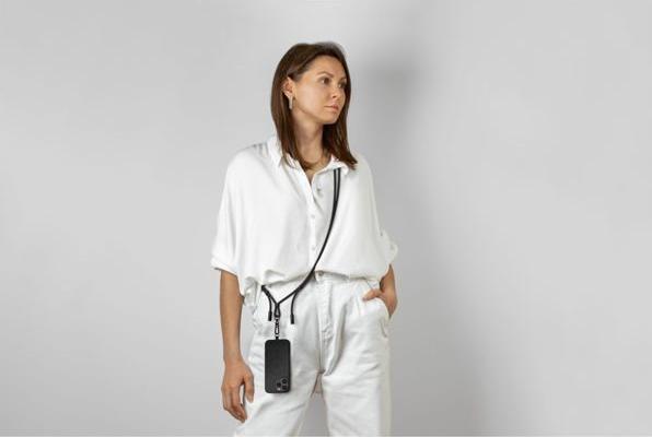 Actual product image Satechi OntheGo Crossbody Lanyard Cable Black (1.50 m, USB 2.0, 60 W)