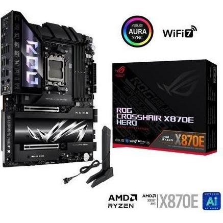 ASUS ROG CROSSHAIR X870E HERO - Motherboard - ATX - Socket AM5 - AMD X870E (AM5, AMD X870E, ATX), Ma