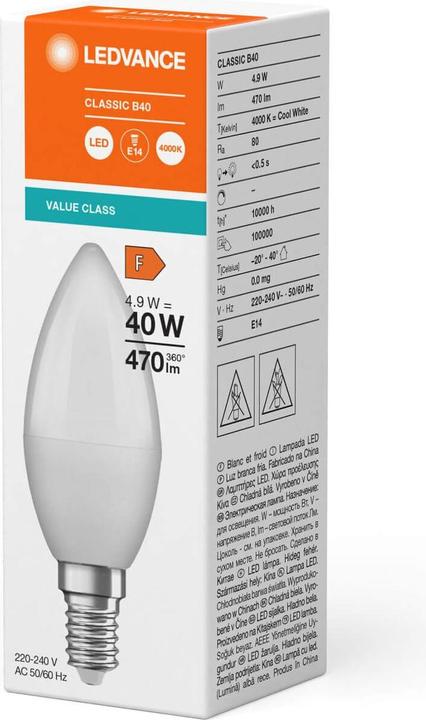 Produktbild Ledvance LED-Kerzenlampe (E14, 470 lm, 1 x)