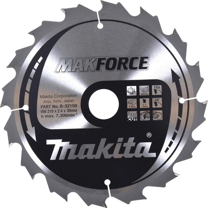 Produktbild Makita MAKFORCE Sägeb. 210x30x16Z