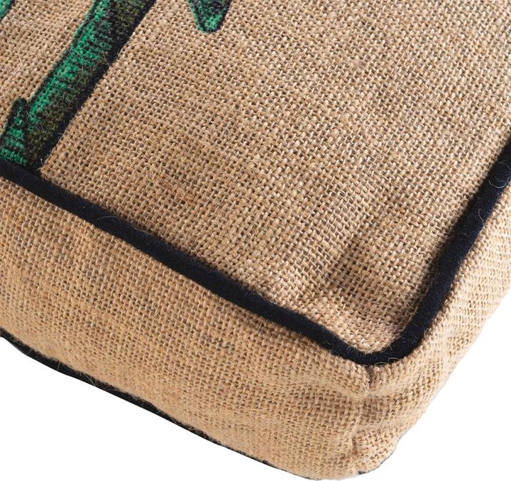 Image du produit Casativo Lot de 2 coussins de sol en jute (40 x 40 x 8 cm)