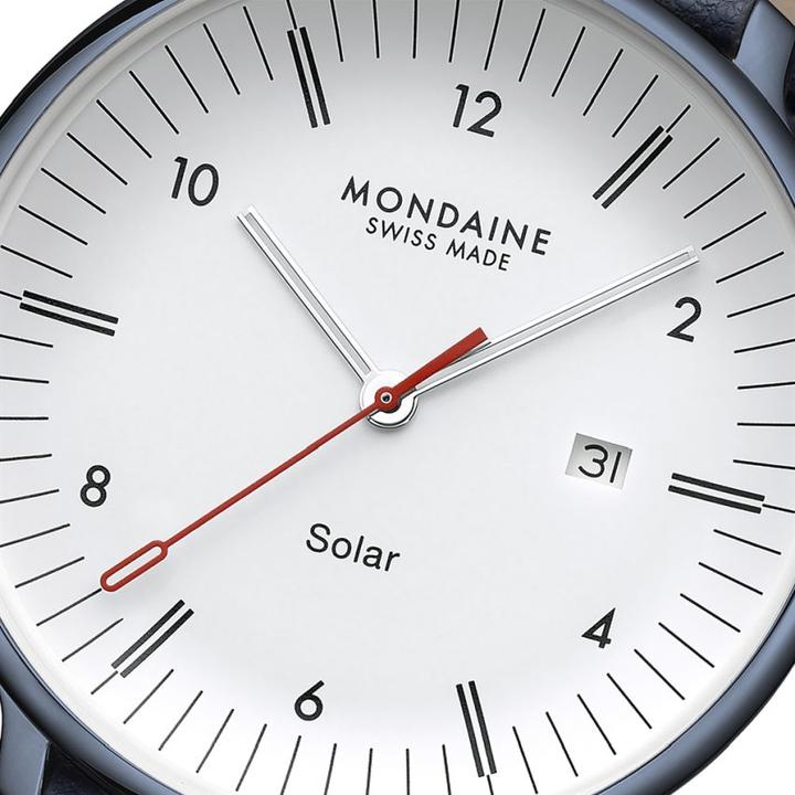Produktbild Mondaine MLE.41910.LQV Herrenuhr Doppio Solar 41mm (Swiss Made, Analoguhr, 41 mm)
