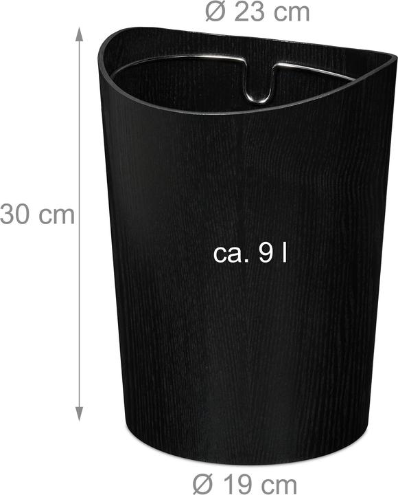 Productafbeelding Relaxdays Houten afvalbak (9 l)