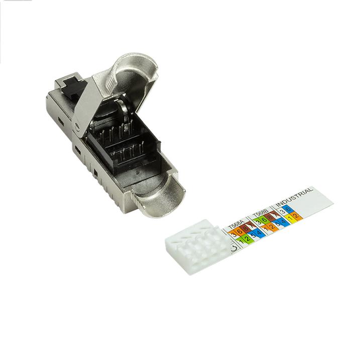 Produktbild LogiLink Feldkonfektionierbarer Stecker, Cat.6A, geschirmt, MPTL getestet (Netzwerkkabel Stecker)