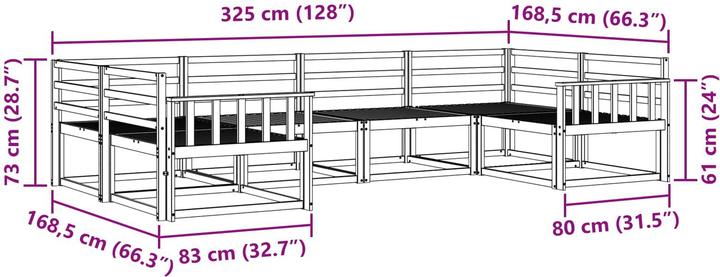 Produktbild vidaXL Outdoor-Sofagarnitur