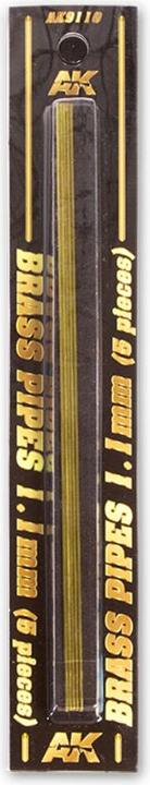 Image du produit AK Interactive BRASS PIPES 1,1mm, 5 unités
