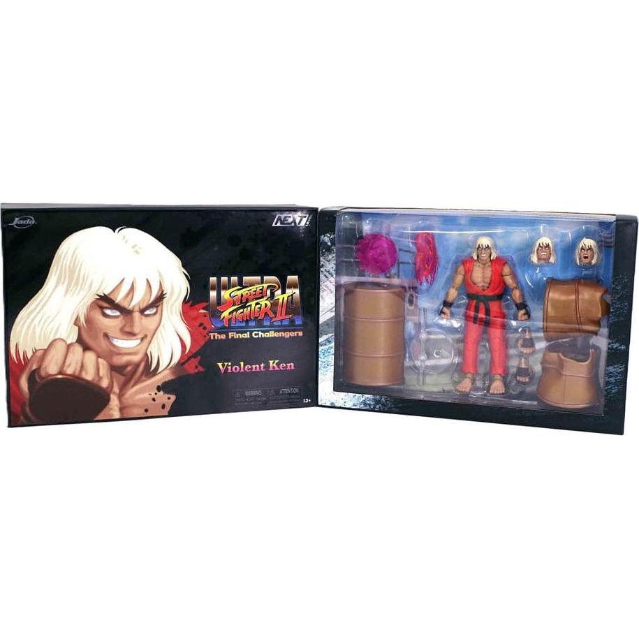 Jada Ultra Street Fighter II: The Final Challengers Actionfigur 1/12 Violent Ken Next Level SDCC 2024 Exc