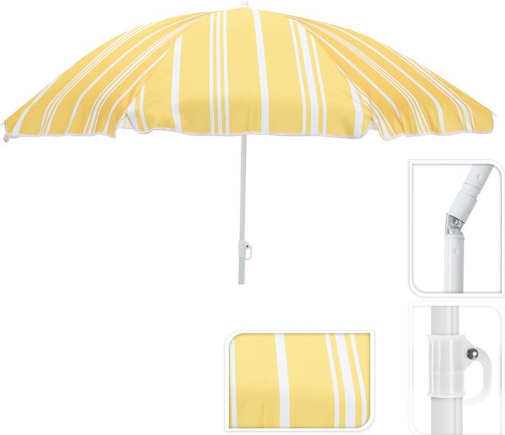 Produktbild Inda-Exclusiv Sonnenschirm Strandschirm Ø1,80m Polyester knickbar UV Schutz