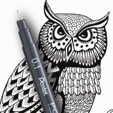 Image du produit Pentel Pointliner (Noir, 1 x)