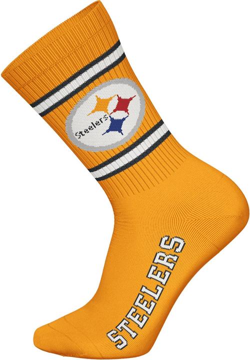 Actual product image Barefoot Pittsburgh Steelers 3pk Crew Socks 39-42 (39 - 42)