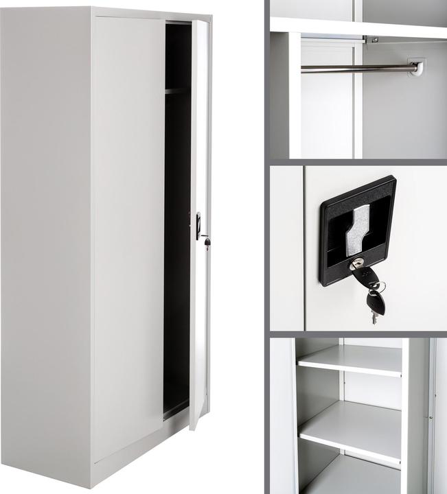 Produktbild tectake Spind (90 x 40 x 180 cm)