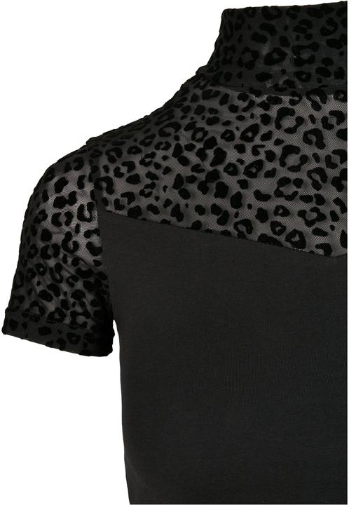 Actual product image Urban Classics Ladies Flock Lace Turtleneck Tee (XXL)
