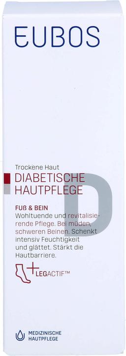 Immagine prodotto Eubos Crema per la cura della pelle dei piedi e delle gambe dei diabetici, 100 ml (Pediluvio, 100 ml)