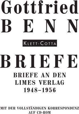 Actual product image Briefe (German, Gottfried Benn, 2006)