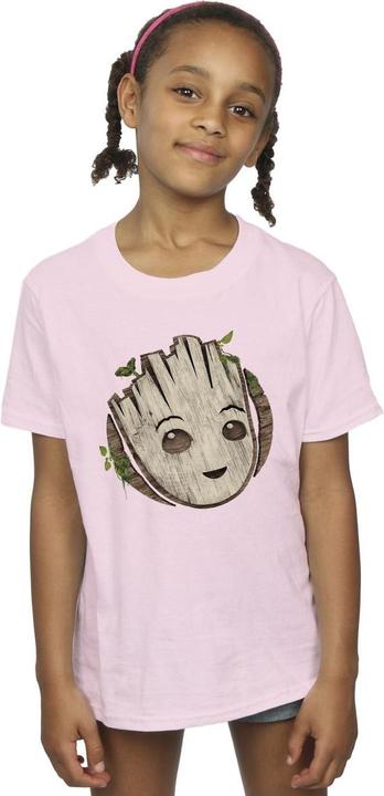 Produktbild I Am Groot Wooden Head TShirt Mädchen (116)
