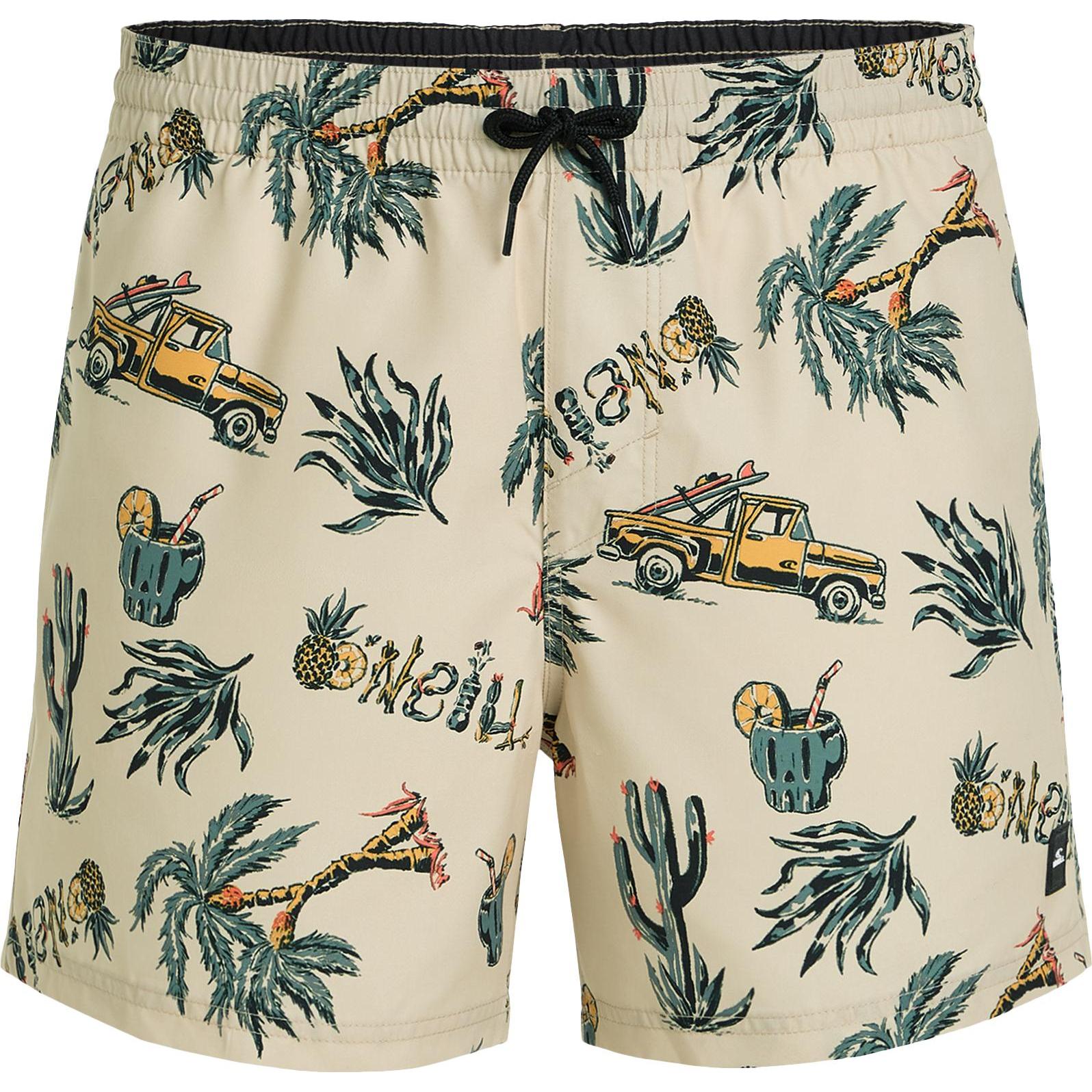 O'Neill, Herren, Badehose, MIX & MATCH CALI PRINT 15" SWIM SHORTS, Beige, (M)