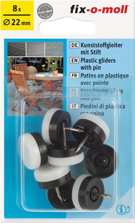 Produktbild Fix-o-moll Kunststoffgleiter (Kunststoffgleiter, 8 Stück)
