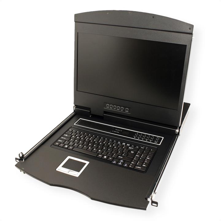 Actual product image Value KVM console with KVM switch - 8 ports - USB - United Kingdom - 48 cm (19")